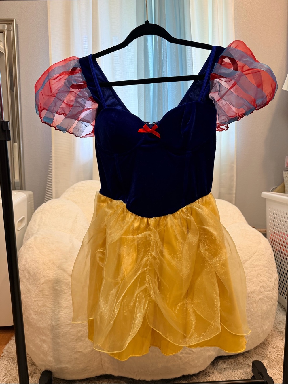 Snow White Princess Adult Costume - Blue, Red & Gold